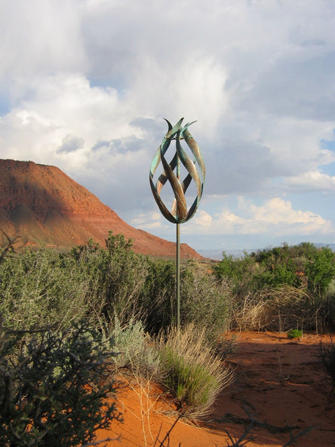 Lyman Whitaker's Beautiful Copper Kinetic Wind Sculpture
