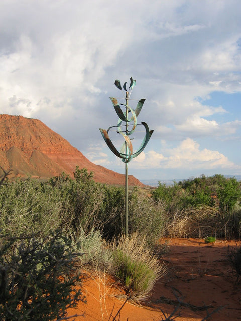 Lyman Whitaker's Beautiful Copper Kinetic Wind Sculpture