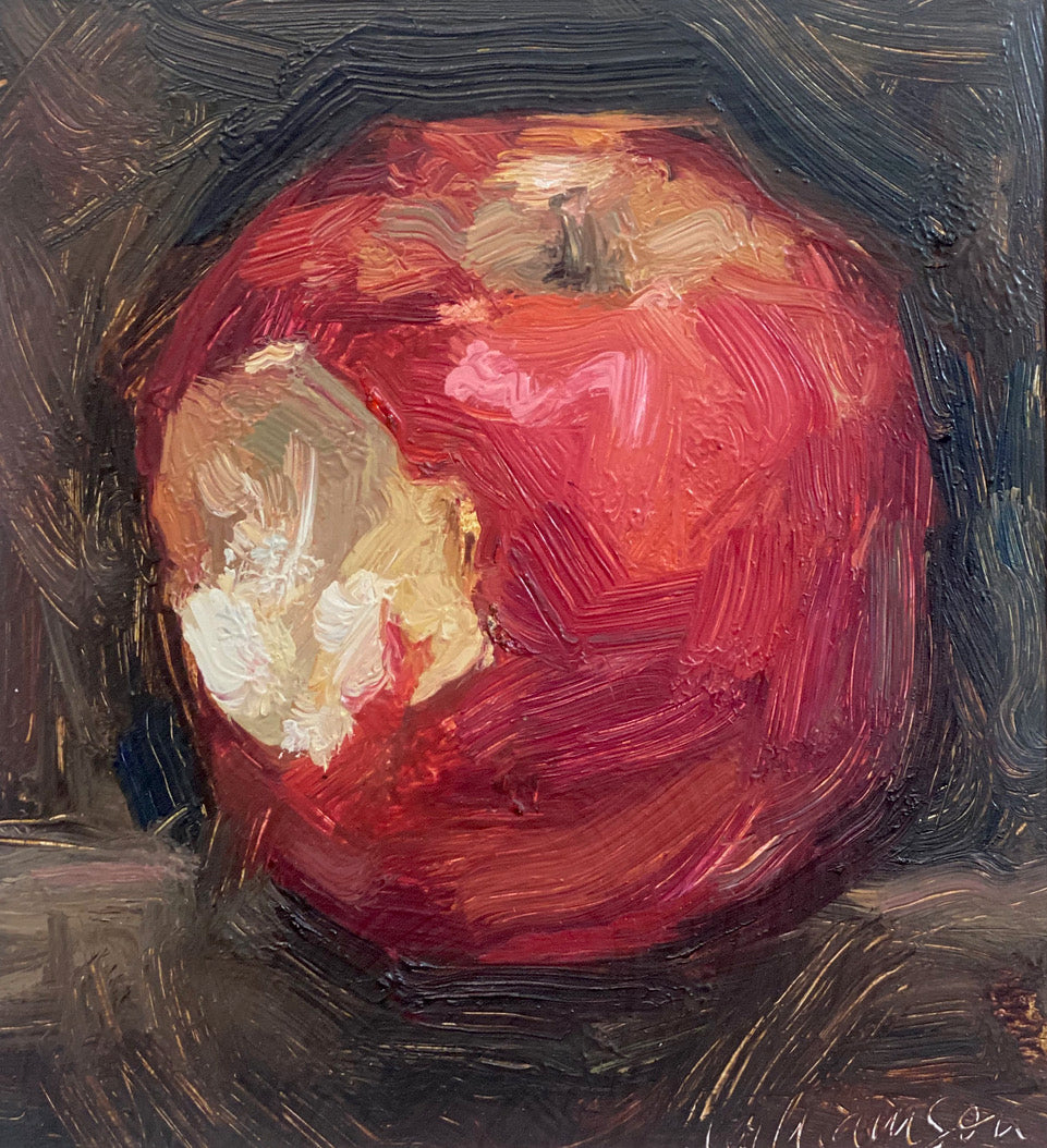 Red Apple (with bite) – Steffich Fine Art