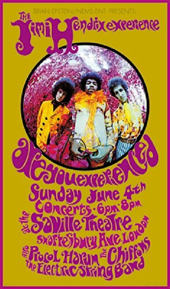 The Jimi Hendrix Experience 1967 Jun 4 Saville Theatre Commemorative