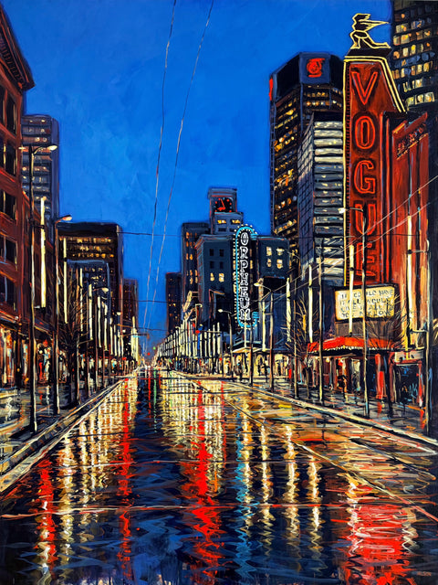 In the Distance painting by David Wilson in acrylic on canvas