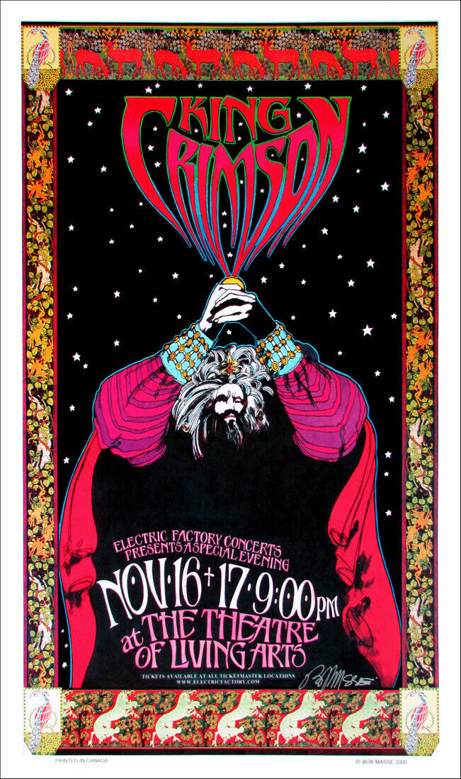 King Crimson Poster Philadelphia 2000 – Steffich Fine Art