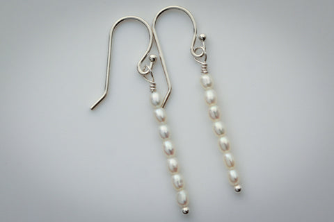 Fresh Water Rice Pearl Earrings