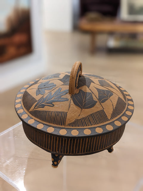 Covered Jar Black and TS