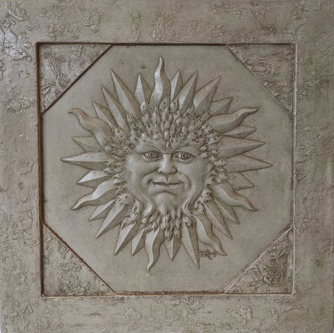 Tan Stone Sun Plaque