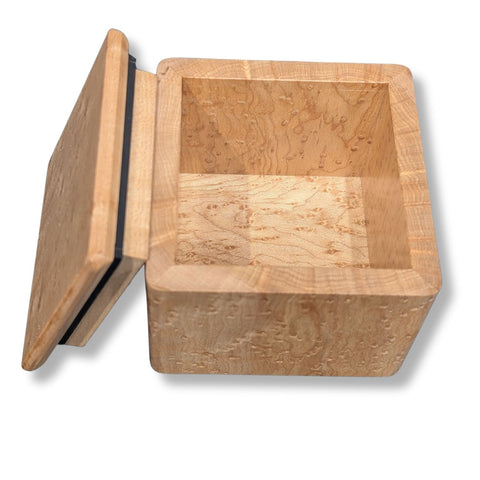 Birds Eye Maple Box with Ebony Detail