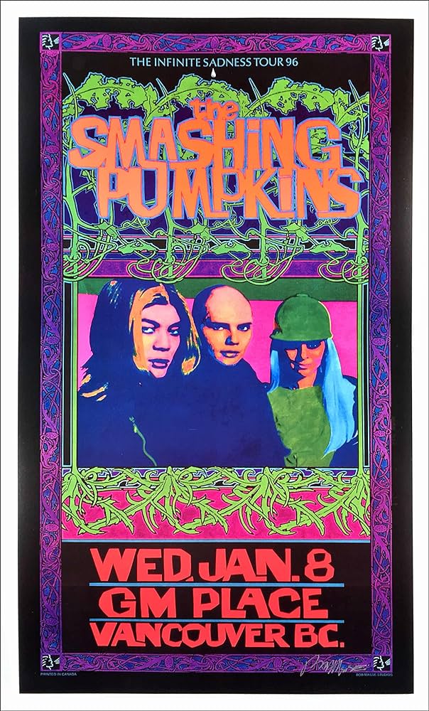 Smashing Pumpkins Poster Infinite Sadness Tour 1995 – Steffich