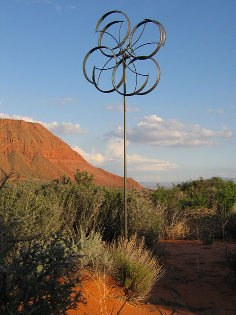 Lyman Whitaker's Beautiful Copper Kinetic Wind Sculpture