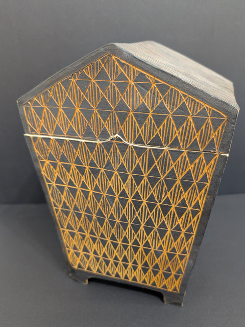 Geometric Vessel with Lid
