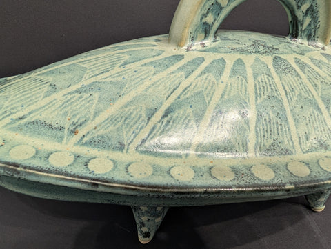 Green Casserole Dish with Lid