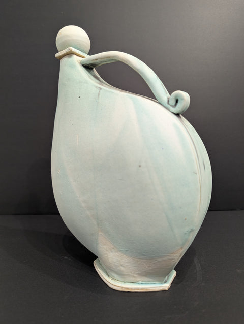 Green Jug with Round Cap