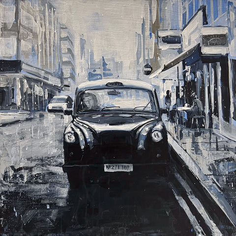 Saturday Morning painting by David Wilson in acrylic on board