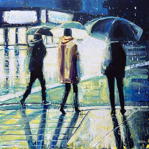 The First Thing You Said To Me painting by David Wilson in acrylic on board