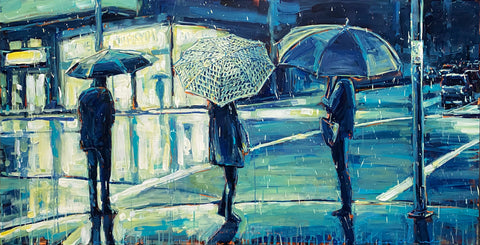 Whispers In My Head painting by David Wilson in acrylic on board