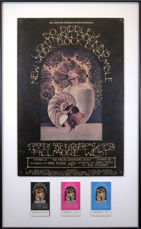 Bo Diddley – Lightnin’ Hopkins – New York Rock & Roll Ensemble – Beefy Red – Pink Floyd – Rod Stewart and The Small Faces