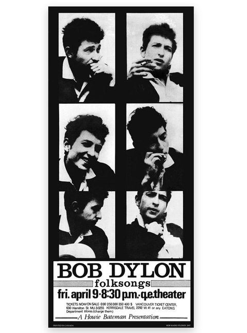 Bob Dylan – Bob Dylan Folksongs – Queen Elizabeth Theater, Vancouver, BC