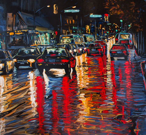 Davie painting by David Wilson in acrylic painting