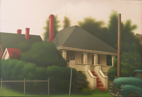 Original painting by Martin Honisch with musicians