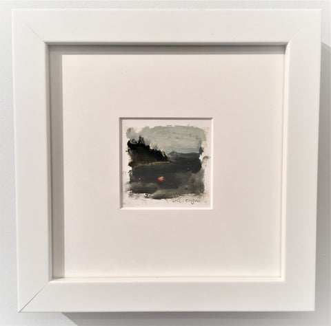 Miniature landscape oil painting by Mel Williamson in Classic Style