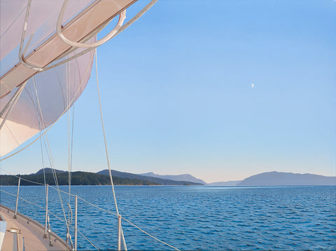 Moon Over Sansum Narrows