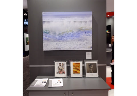Steven Friedman photograph of Pacific waves crashing on the beach with remarkable colour