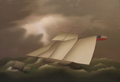 Original painting by Martin Honisch with musicians