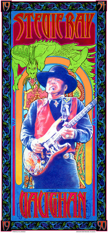 Stevie Ray Vaughan – Commemorative poster