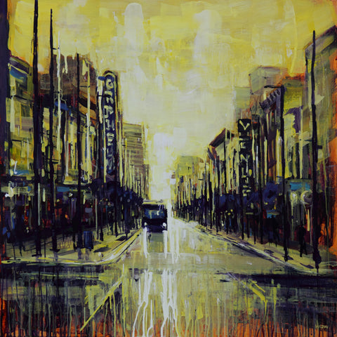 A Great Time painting by David Wilson in acrylic painting