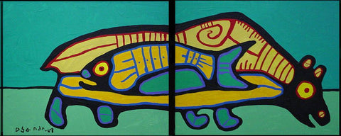 Bear Fish Diptych