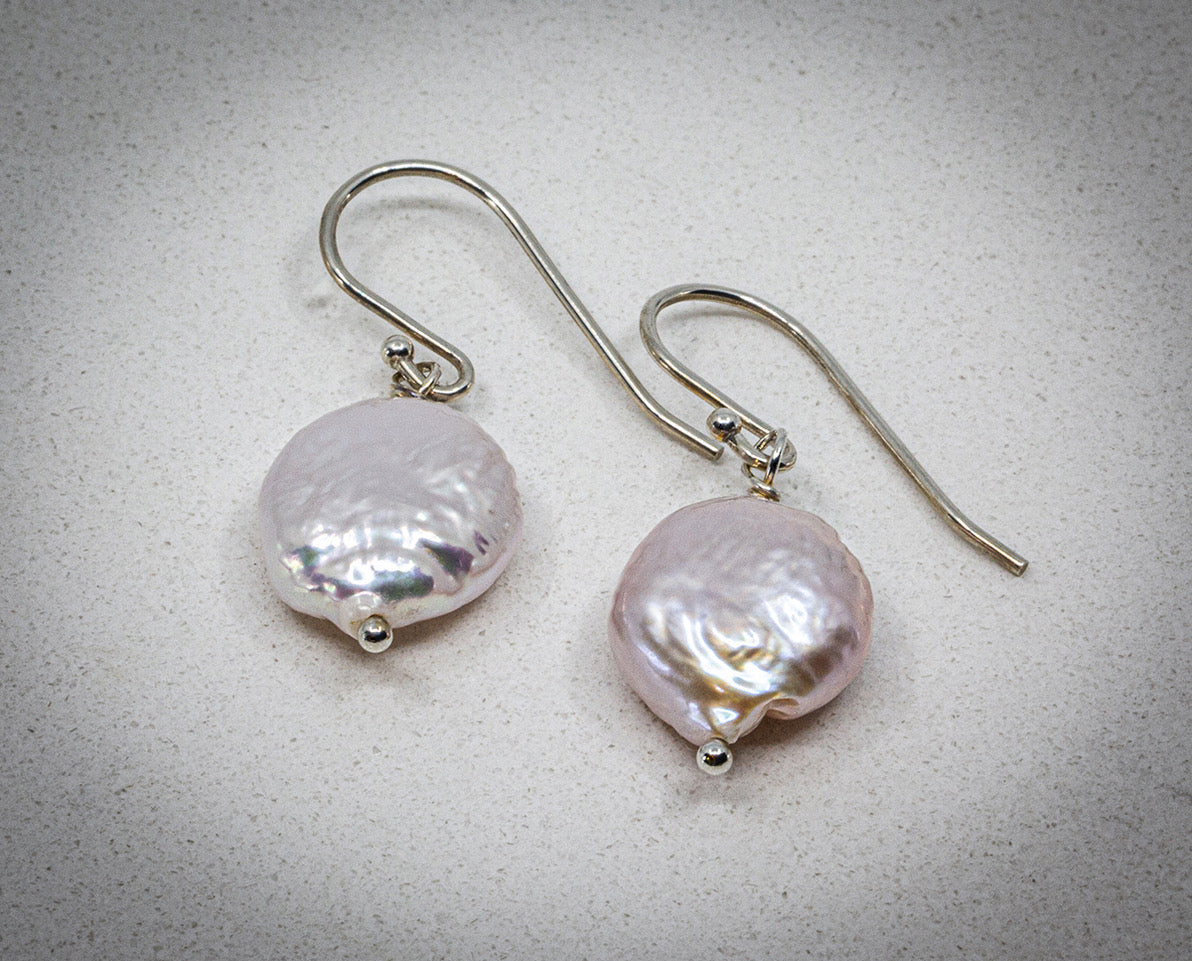 Coin Pearl Earrings