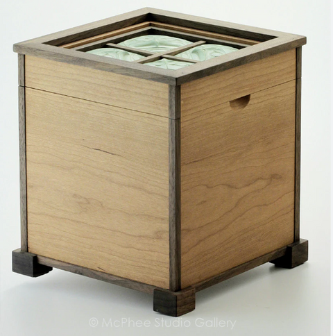 Four Cornered Owl Box Sage Green
