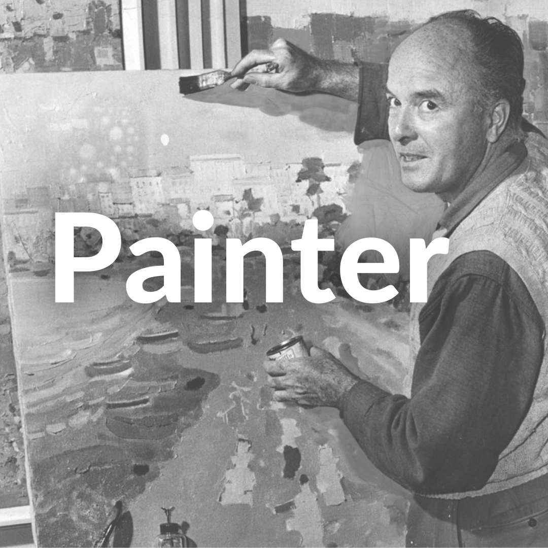 Photo of Jack Shadbolt famous Canadian Painter
