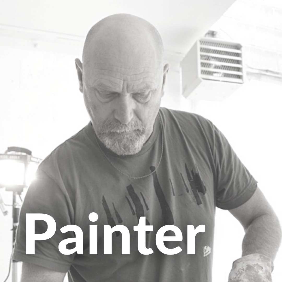 Portrait of Ronald T. Crawford local painter on Salt Spring Island