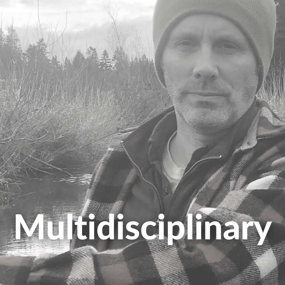 Photo of John Bateman artist on Salt Spring Island