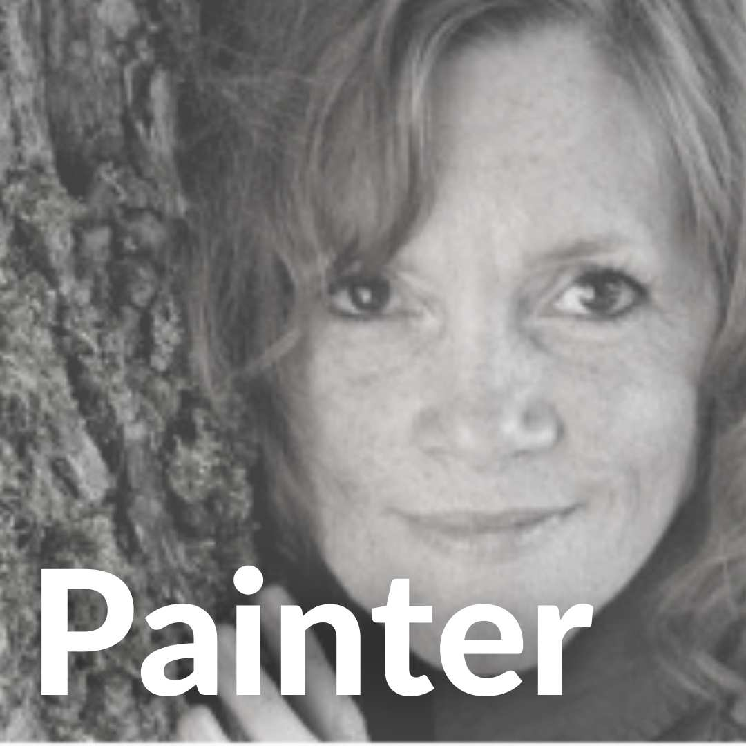 Close up portrait of Dana Irving famous artist from Vancouver