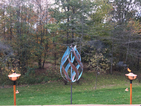 Lyman Whitaker's Beautiful Copper Kinetic Wind Sculpture