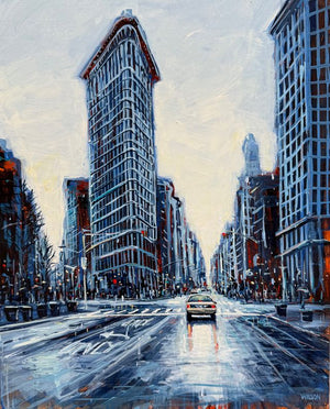 Too Late Now painting by David Wilson in acrylic on canvas