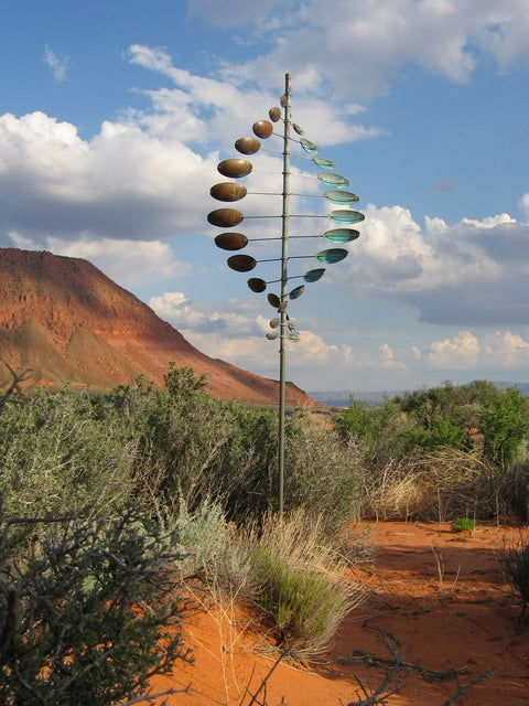 Lyman Whitaker's Beautiful Copper Kinetic Wind Sculpture