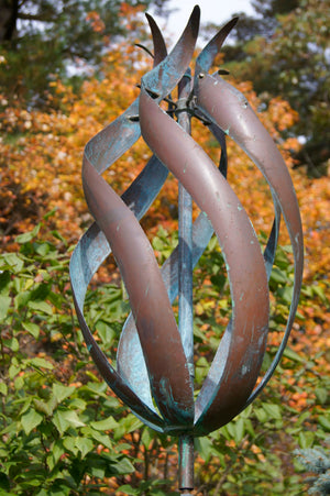 Lyman Whitaker's Beautiful Copper Kinetic Wind Sculpture