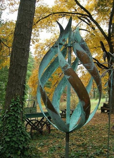 Lyman Whitaker's Beautiful Copper Kinetic Wind Sculpture