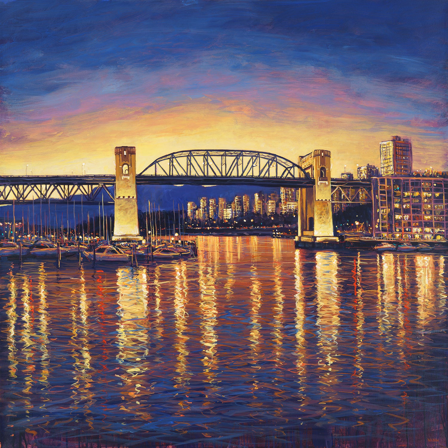 At The Turn Of The Corner painting by David Wilson in acrylic on canvas