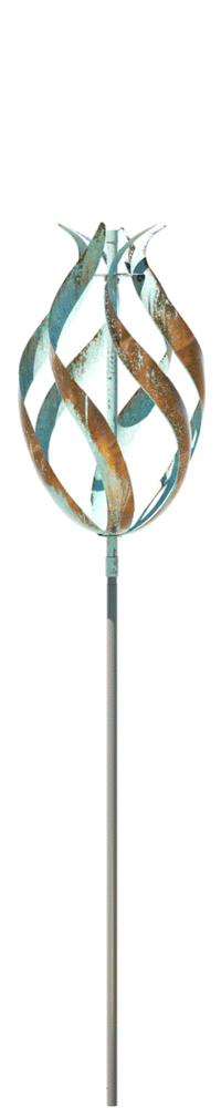 Lyman Whitaker's Beautiful Copper Kinetic Wind Sculpture