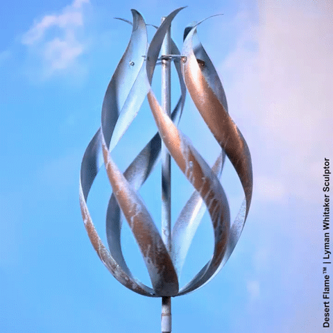 Lyman Whitaker's Beautiful Copper Kinetic Wind Sculpture