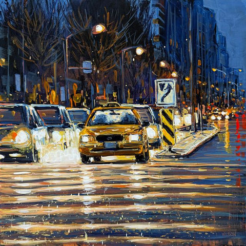 In Line painting by David Wilson in acrylic on canvas