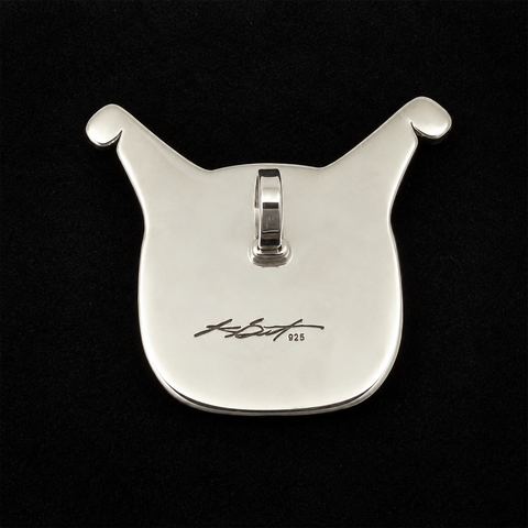 This sterling silver Sea Monster pendant by Kolten Khasalus Grant presents a bold Northwest Coast design in a compact, wearable form back.