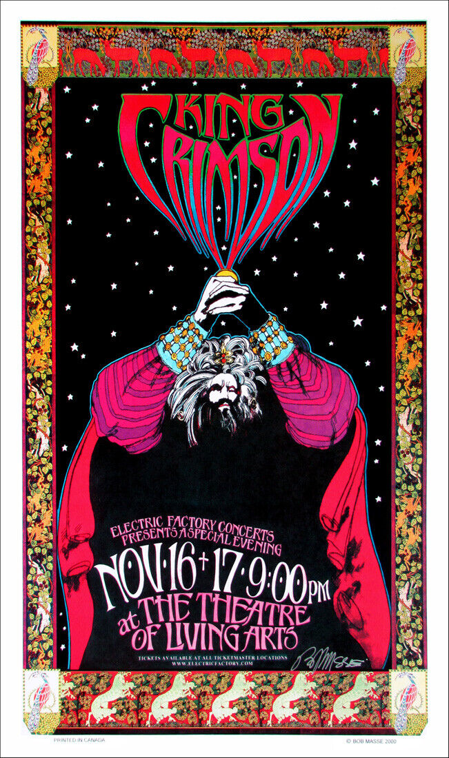 King Crimson Poster Philadelphia 2000