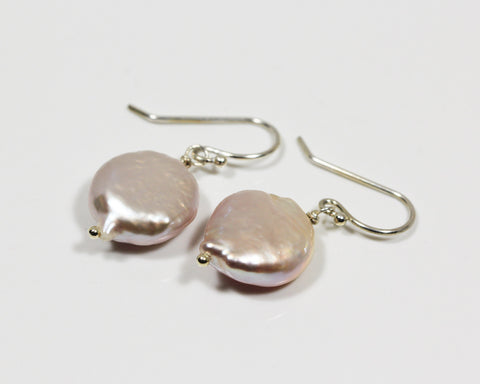 Coin Pearl Earrings