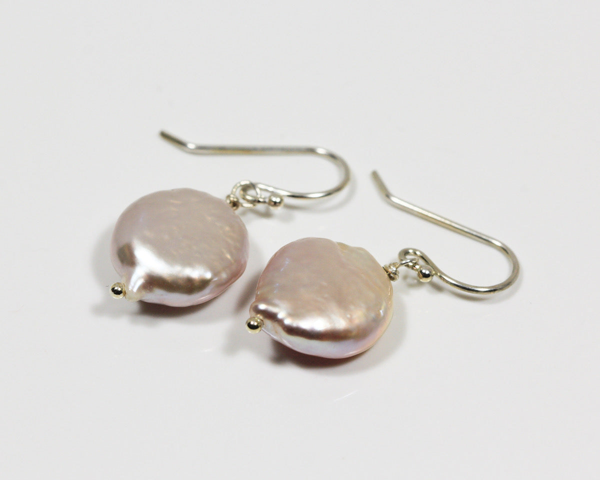 Coin Pearl Earrings