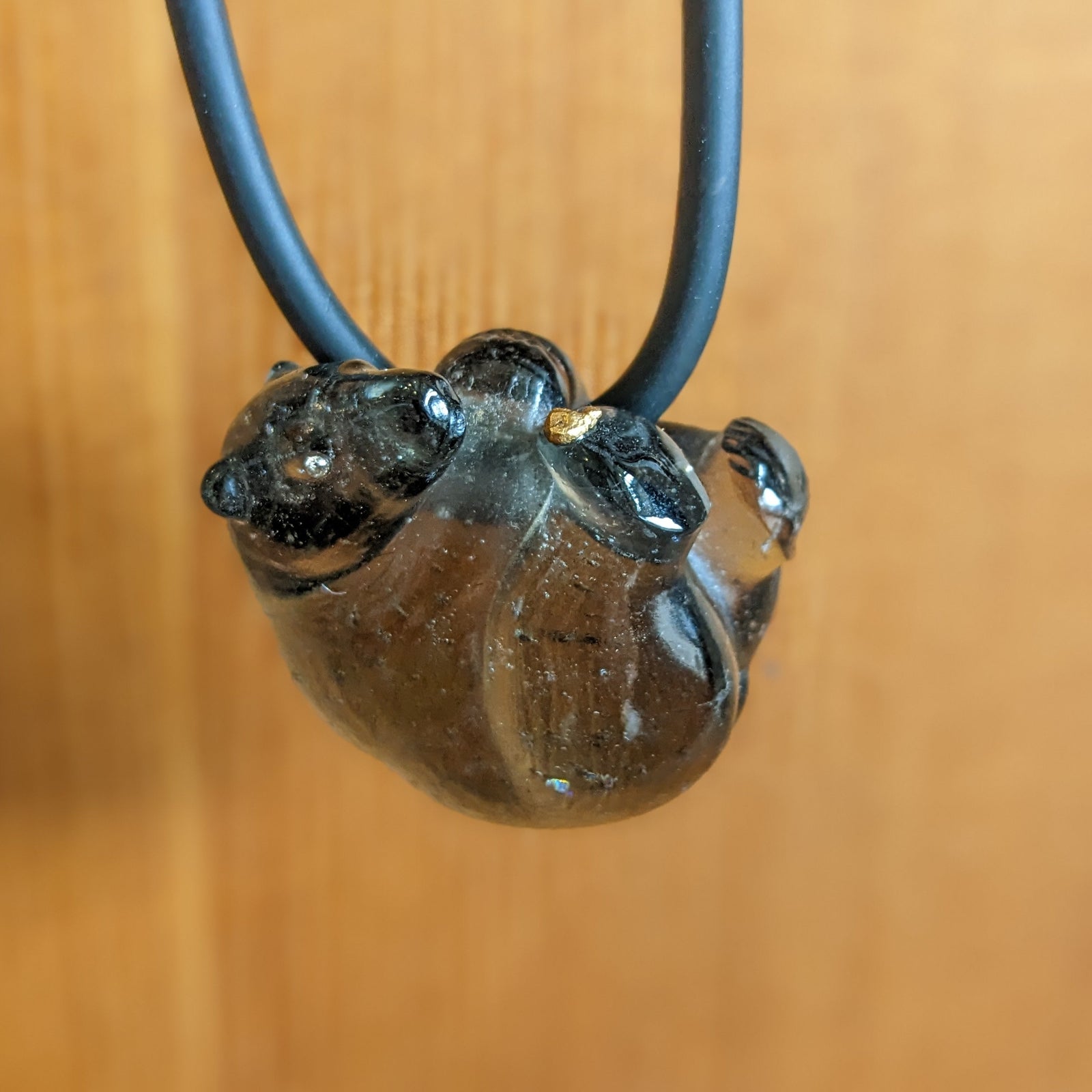 Smokey Crystal Glass Spirit Bear