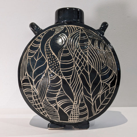 Small Black and White Bottle